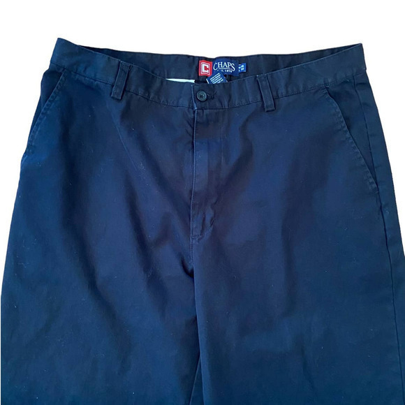 Chaps Black Casual‎ Dress Uniform Pants Men’s work pants 36x30 Relaxed Fit - Picture 5 of 8